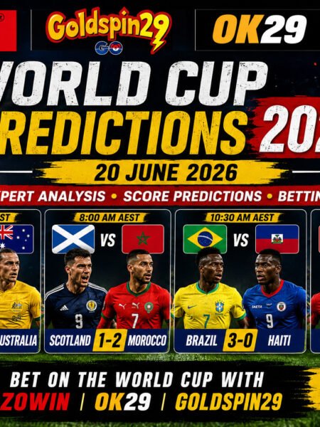 FIFA World Cup 2026 Predictions – USA vs Australia, Scotland vs Morocco, Brazil vs Haiti & Türkiye vs Paraguay (20 June 2026)