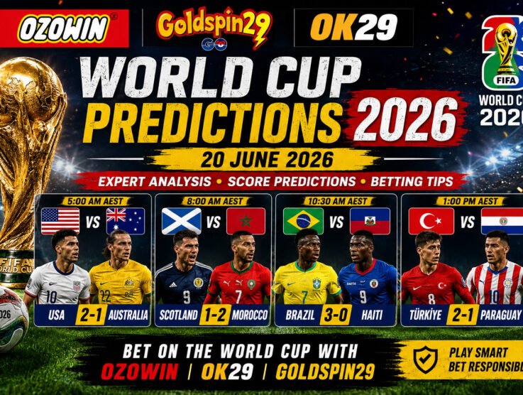 FIFA World Cup 2026 Predictions – USA vs Australia, Scotland vs Morocco, Brazil vs Haiti & Türkiye vs Paraguay (20 June 2026)