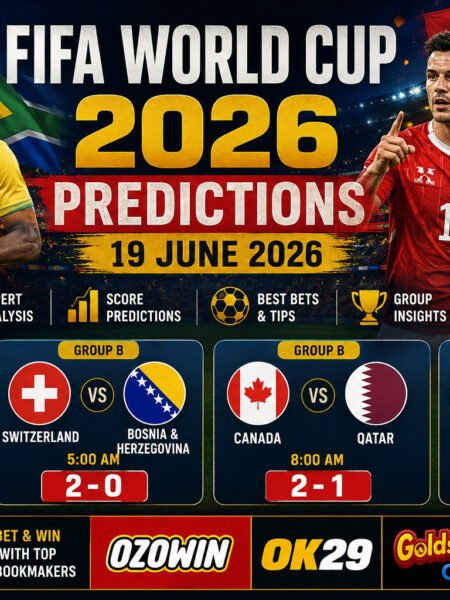 FIFA World Cup Predictions Today (19 June 2026): Expert Match Analysis, Score Predictions & Best Bets