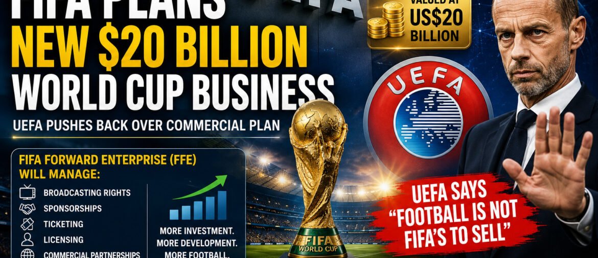 FIFA’s $20 Billion World Cup Business Plan Sparks Global Debate as UEFA Pushes Back