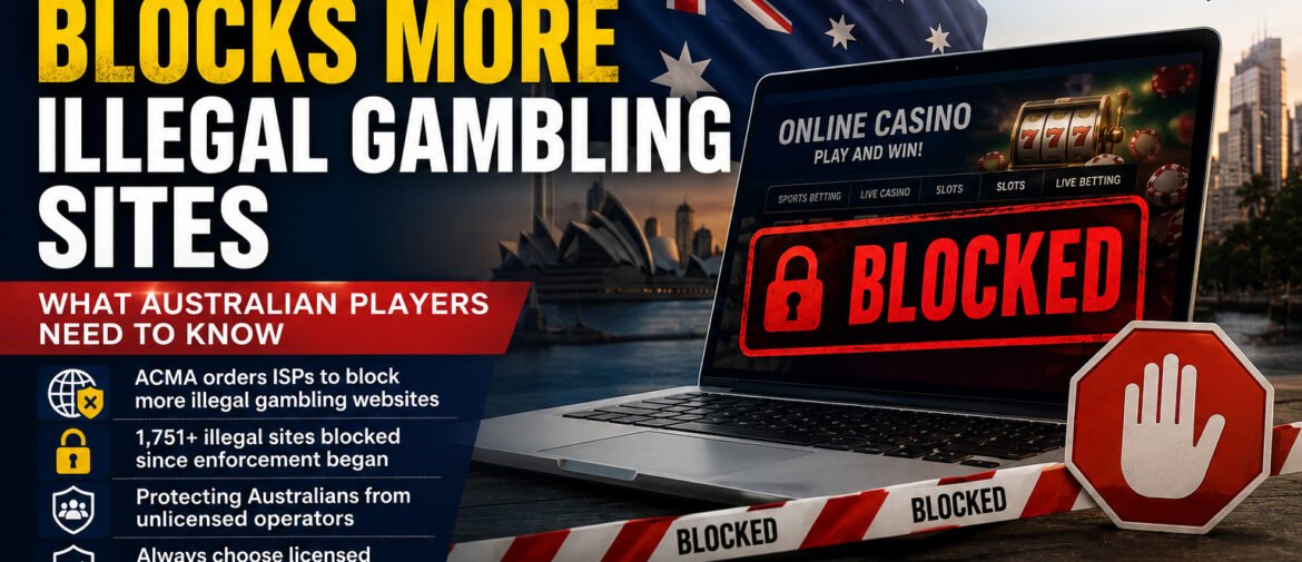 ACMA Blocks More Illegal Gambling Sites: What Australian Players Need to Know